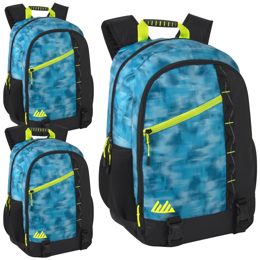 Summit Ridge Backpacks With 16" Laptop Pockets, Blue/Black,