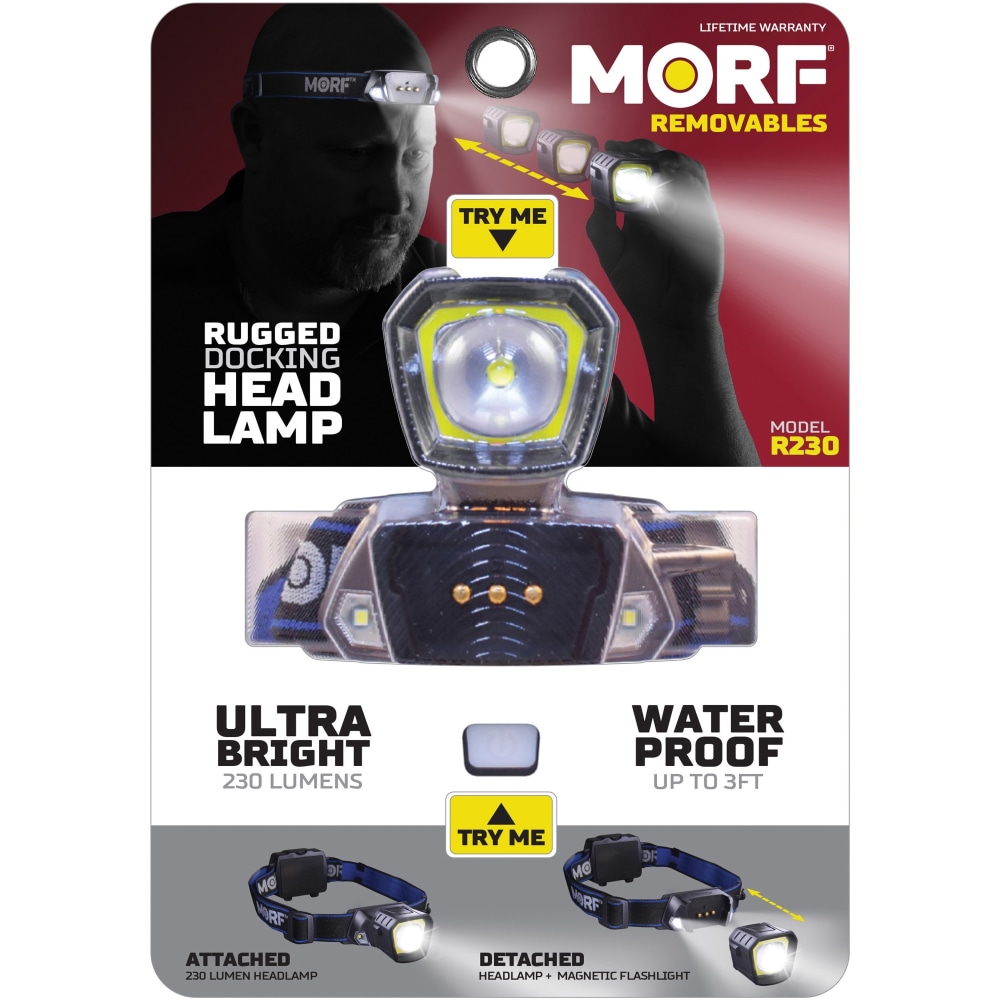 Bostitch Police Security Removable Light Headlamp - AAA