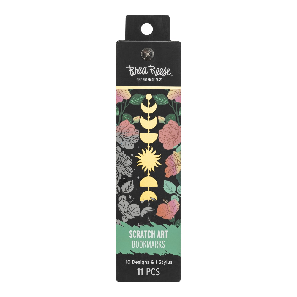 Brea Reese® Scratch Art Bookmarks, Celestial, Set Of