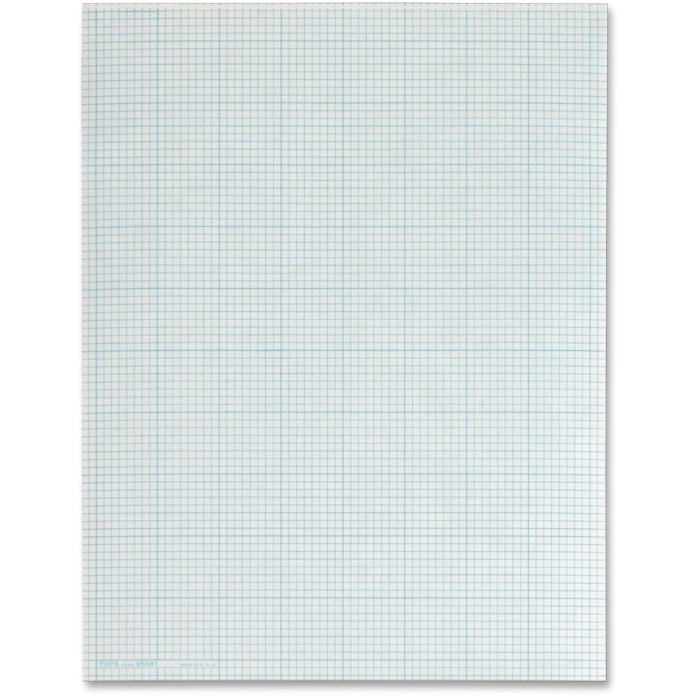 TOPS Quad-Ruling Cross Section Pad, Letter Size, Quadrille