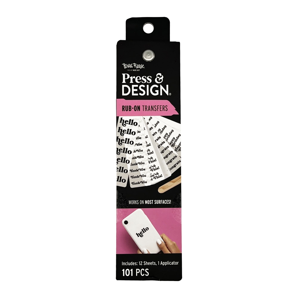 Brea Reese® Press And Design Rub On Transfer