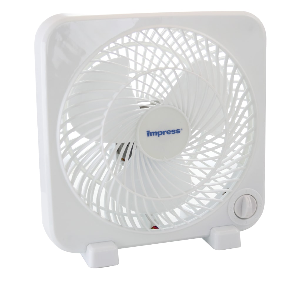 Impress Box Fan, 6"H x 10"W x 9"D,