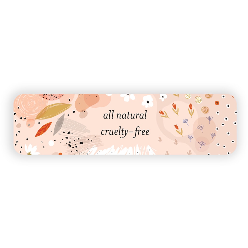 Custom Full-Color Printed Labels And Stickers, Rectangle, 3/4”