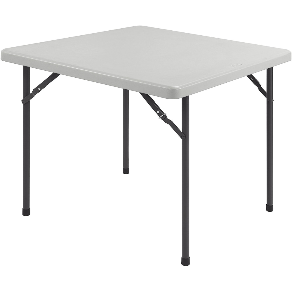 Lorell Banquet Folding Table, Square, 3&#x27;W, Platinum