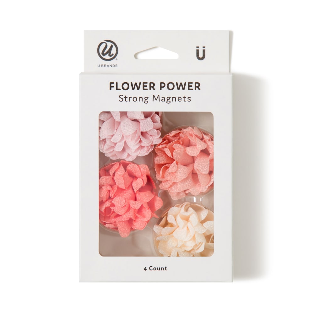 U Brands Mini Flower Magnets, 1/8" x 1",