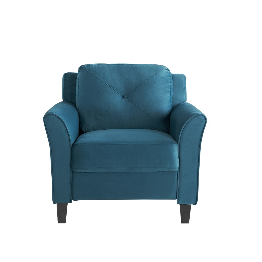 Lifestyle Solutions Hanson Microfiber Chair With Curved Arms,