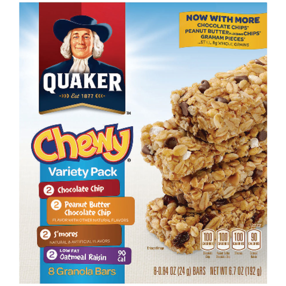 Quaker® Chewy Granola Bars Variety Pack, 0.84 Oz,