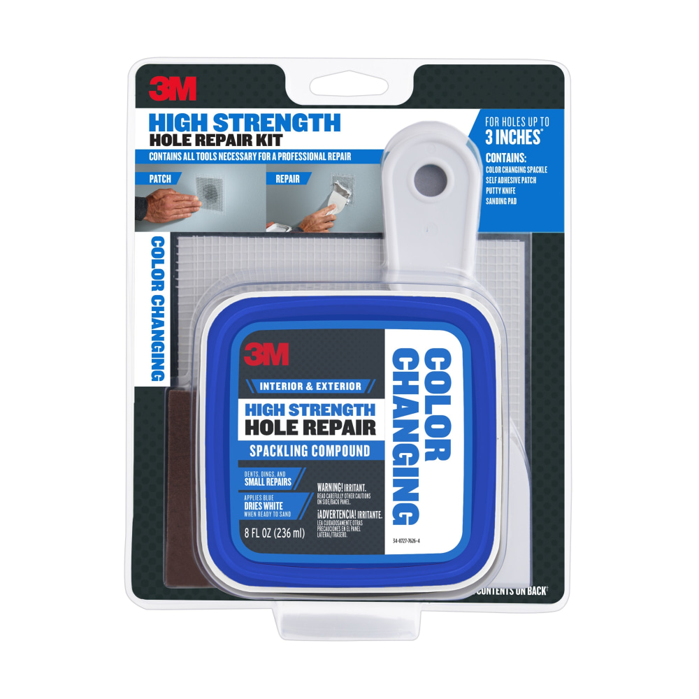 3M High Strength Hole Repair Kit, 1 Kit,
