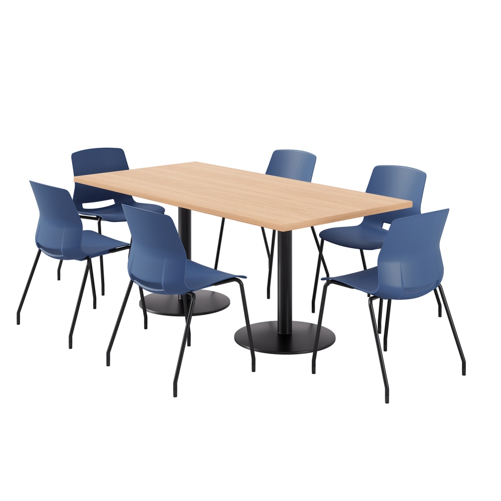 KFI Studios Proof Rectangle Pedestal Table With Imme