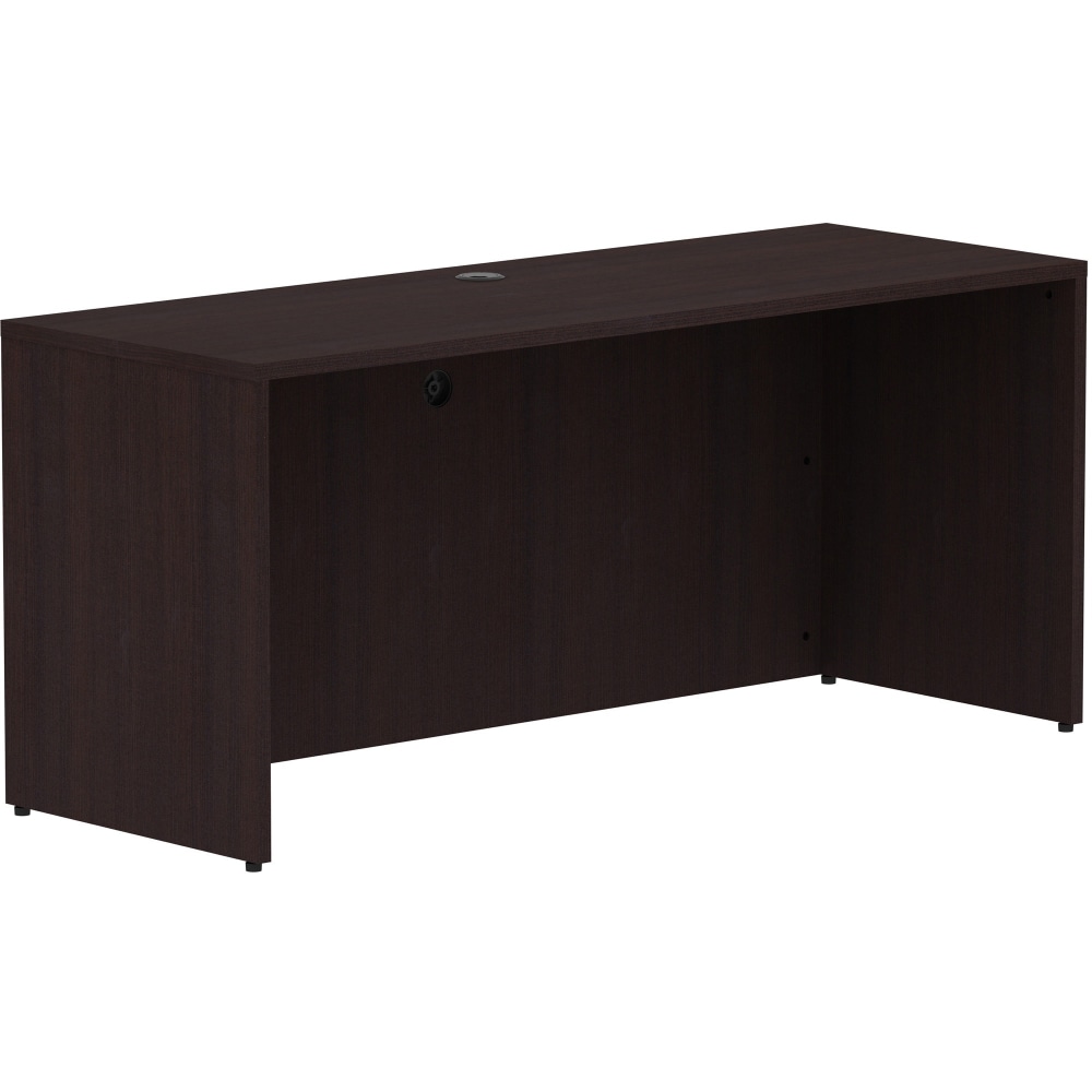 Lorell® 66"W Credenza Computer Desk Shell, Espresso