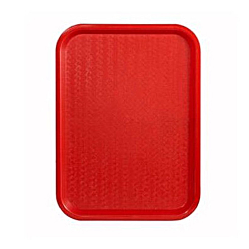 Winco Fast Food Tray, 16" x 12", Red