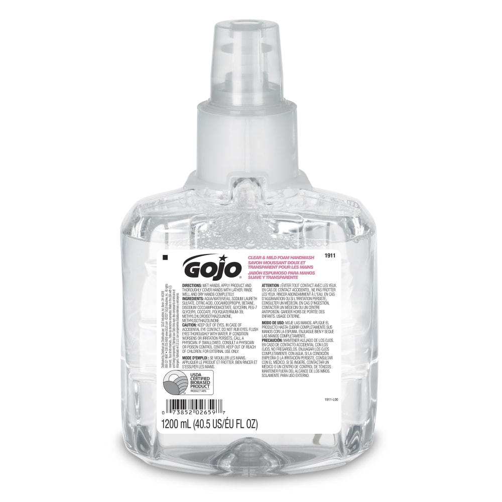 GOJO® Clear & Mild Foam Hand Wash Soap,