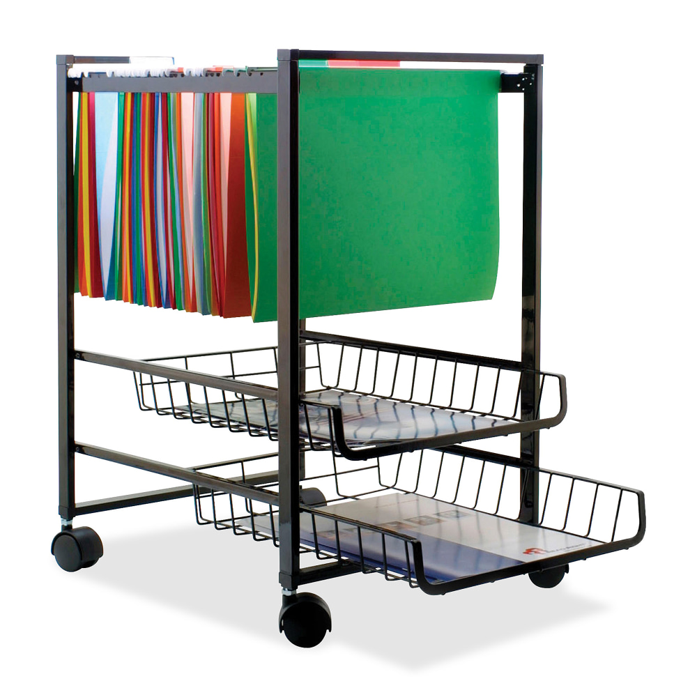 Advantus Letter-Size Mobile File Cart, 19 1/2"H x
