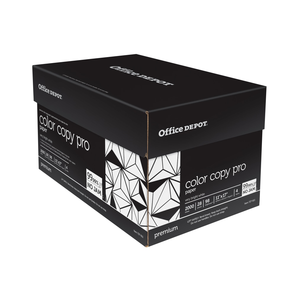Office Depot® Color Copy Paper, 4 Reams, White,