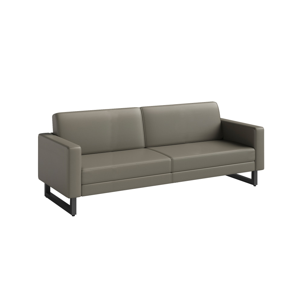 Safco® Mirella Lounge Sofa, Gray/Black