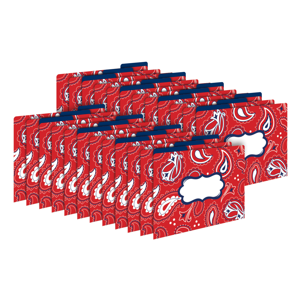 Barker Creek Tab File Folders, Letter Size, Bandana,