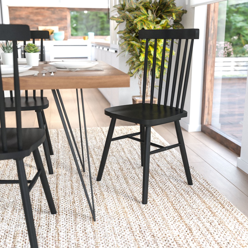 Flash Furniture Ingrid Commercial Grade Windsor Dining Chairs,