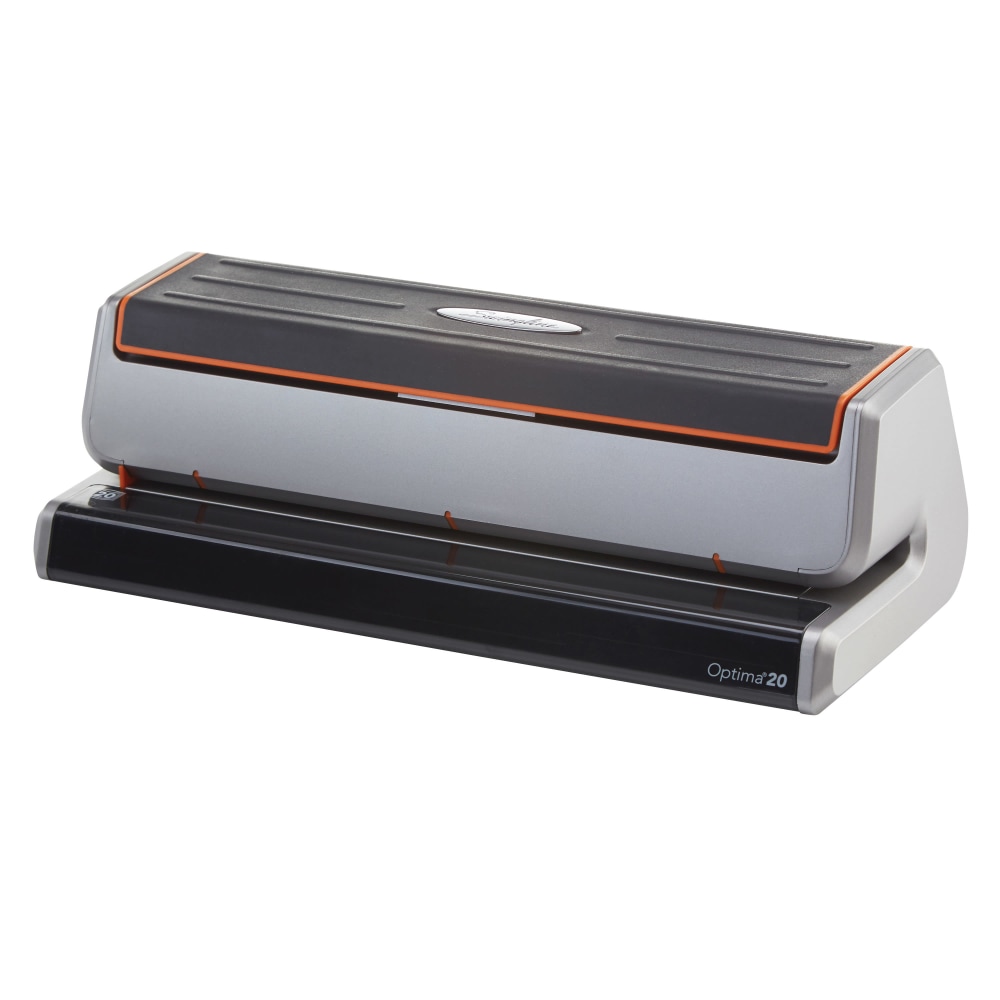 Swingline® Optima® 20 Electric Punch, Black/Silver