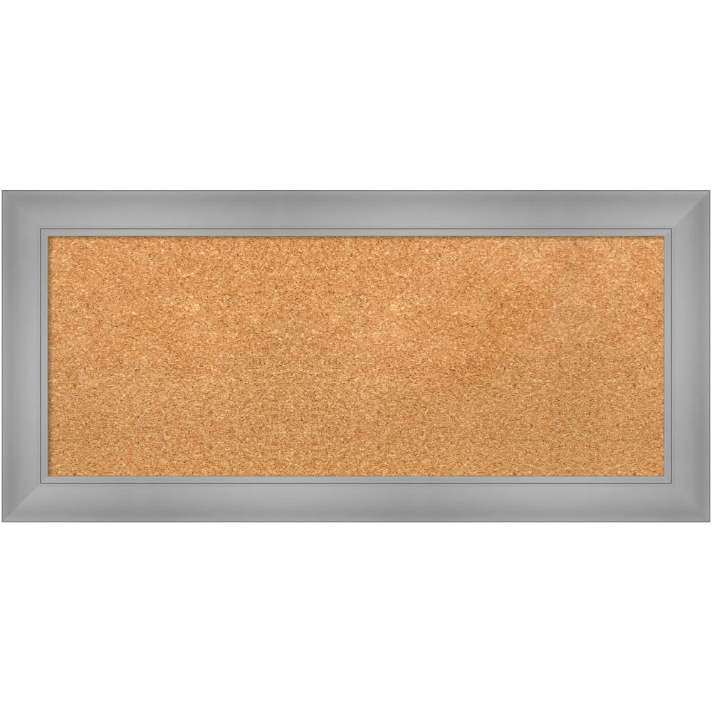 Amanti Art Rectangular Non-Magnetic Cork Bulletin Board, Natural,