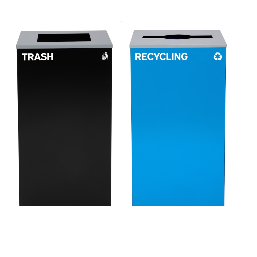 Alpine Industries Stainless-Steel Open Top Mixed Recycling And