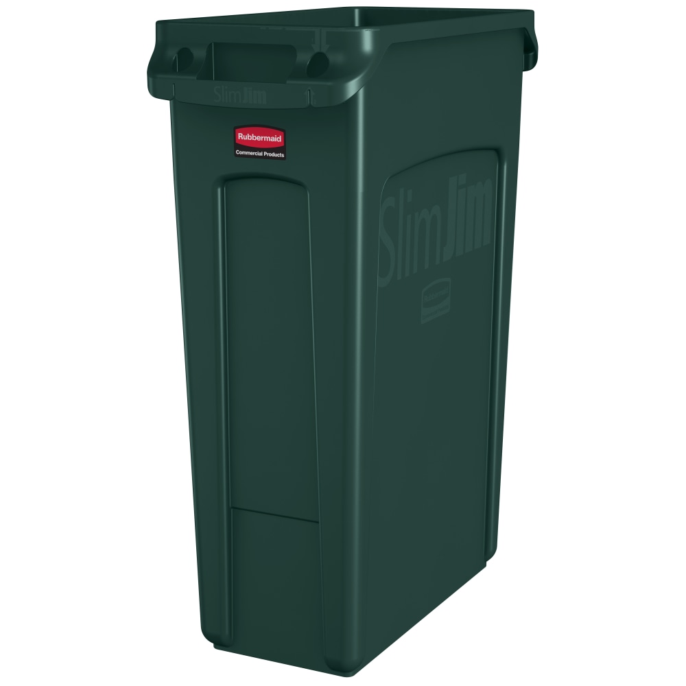 Rubbermaid® Slim Jim Rectangular Polyethylene Vented Waste