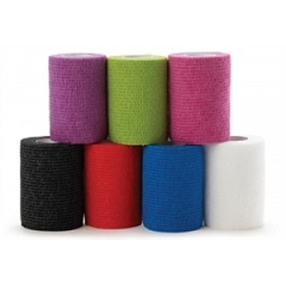Medline Caring Non-Sterile Self-Adherent Elastic Wraps, 3" x