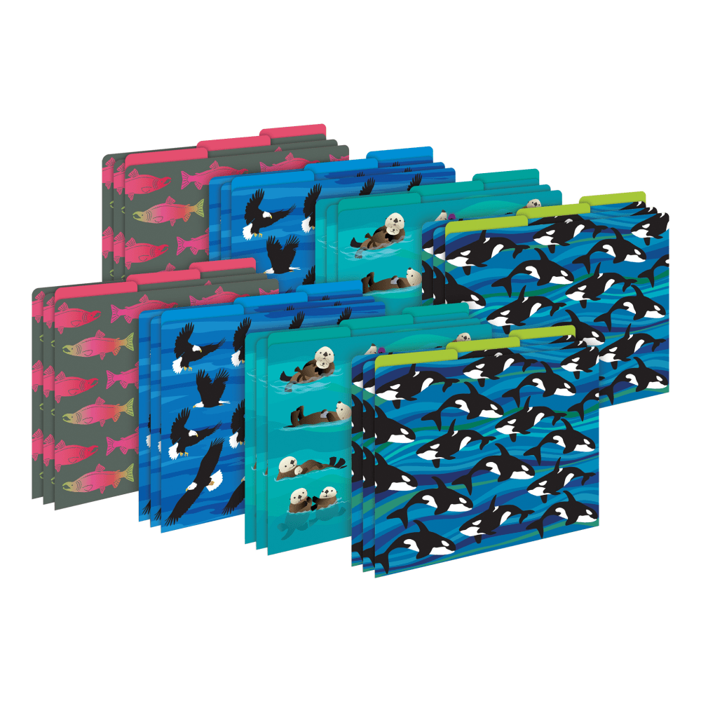 Barker Creek Tab File Folders, Letter Size, Sea