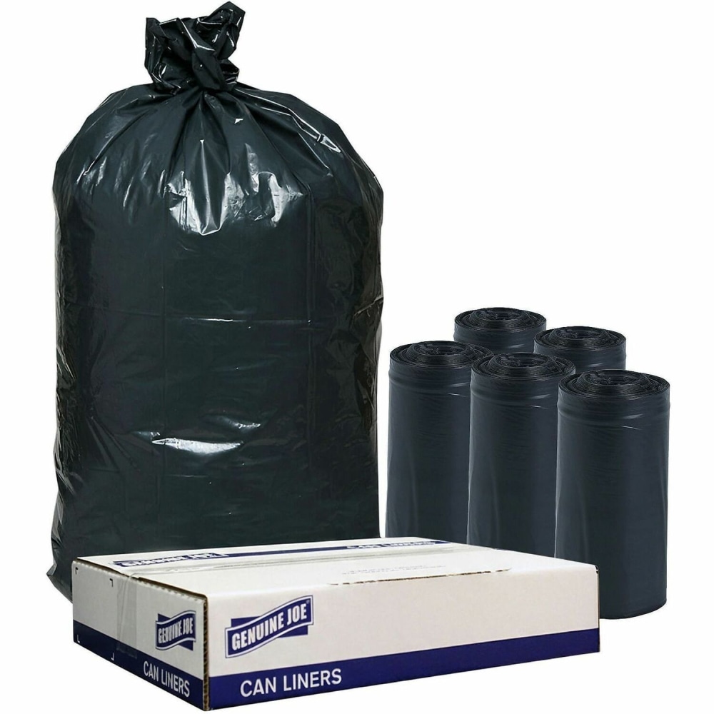 Genuine Joe Trash Bags, 23 gal, 43"H x