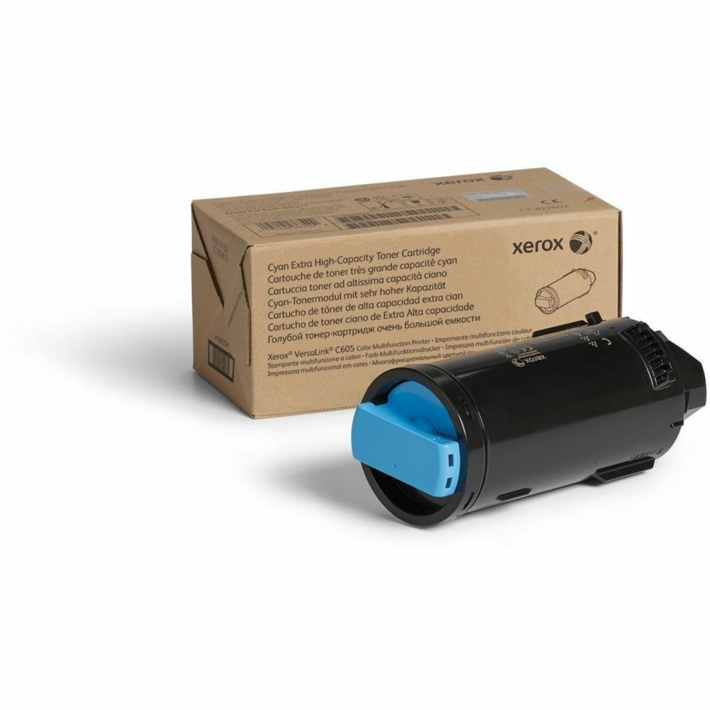 Xerox® C605 Cyan Extra-High Yield Toner Cartridge, 106R03928