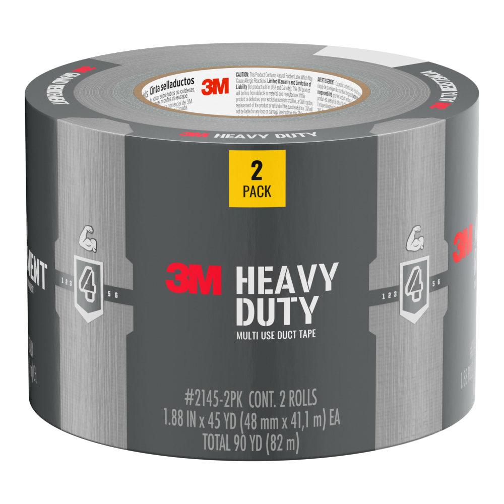 3M™ Heavy Duty Duct Tape 2145-2PK, 1.88in x