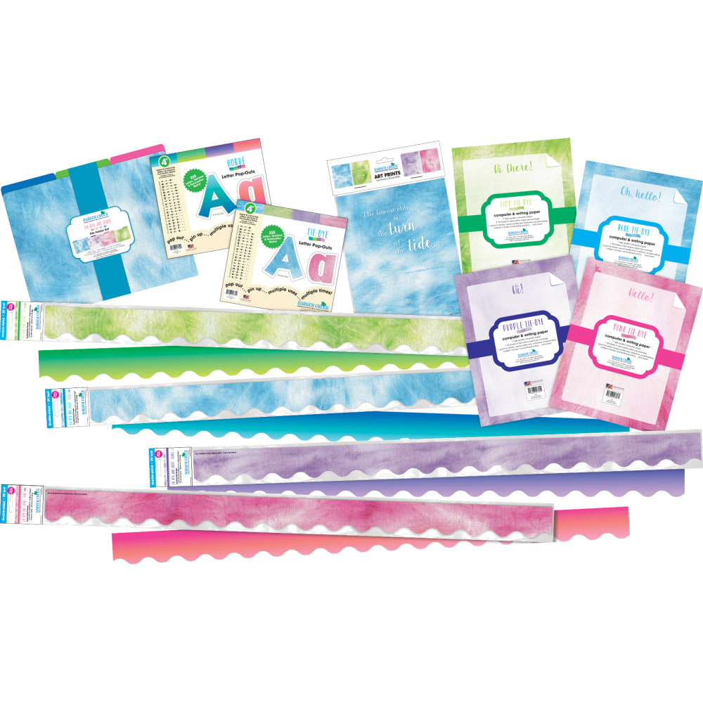 Barker Creek Curated Classroom Collection, Tie-Dye & Ombré,