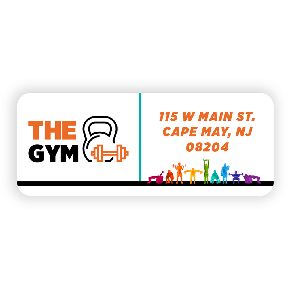 Custom Full-Color Printed Labels And Stickers, Rectangle, 1”