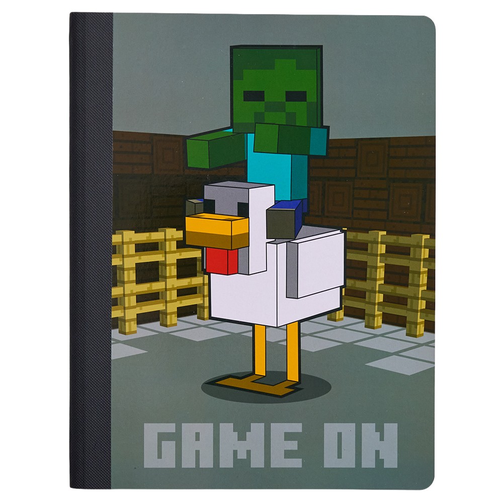 Minecraft Licensed Wide Ruled Composition Notebook, 9.5" x