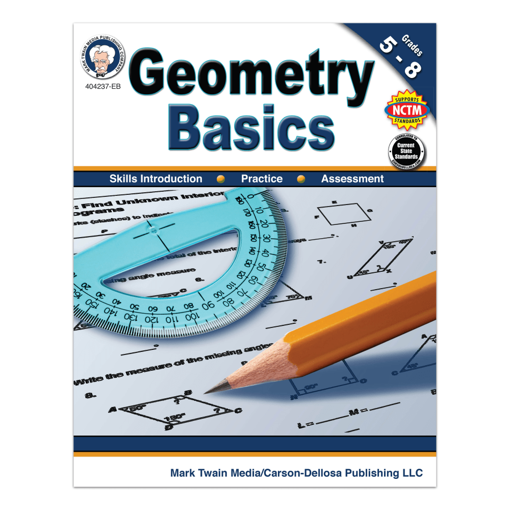 Mark Twain Media Geometry Basics Workbook, Grades 5