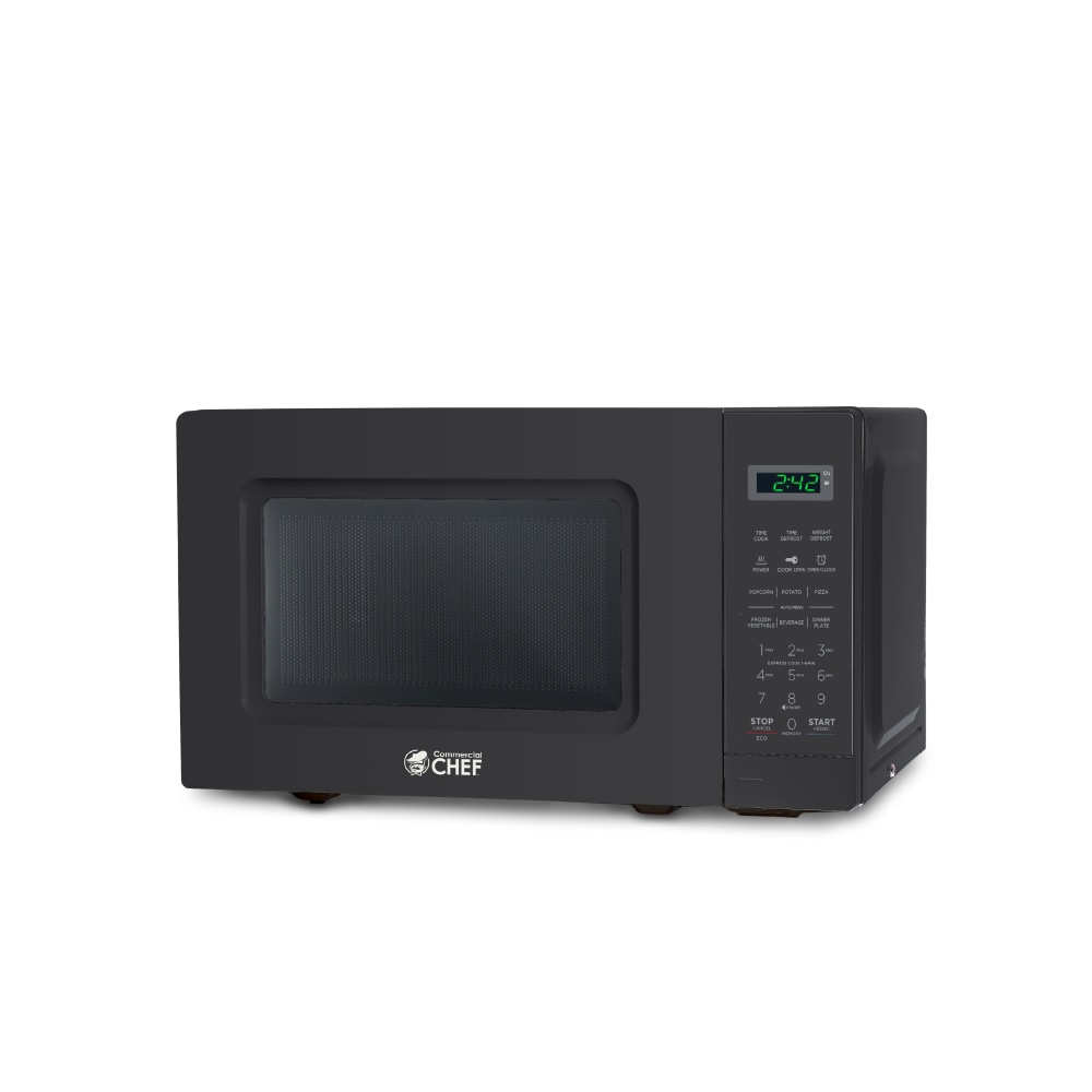 Commercial Chef Small Countertop Microwave With Digital Display,