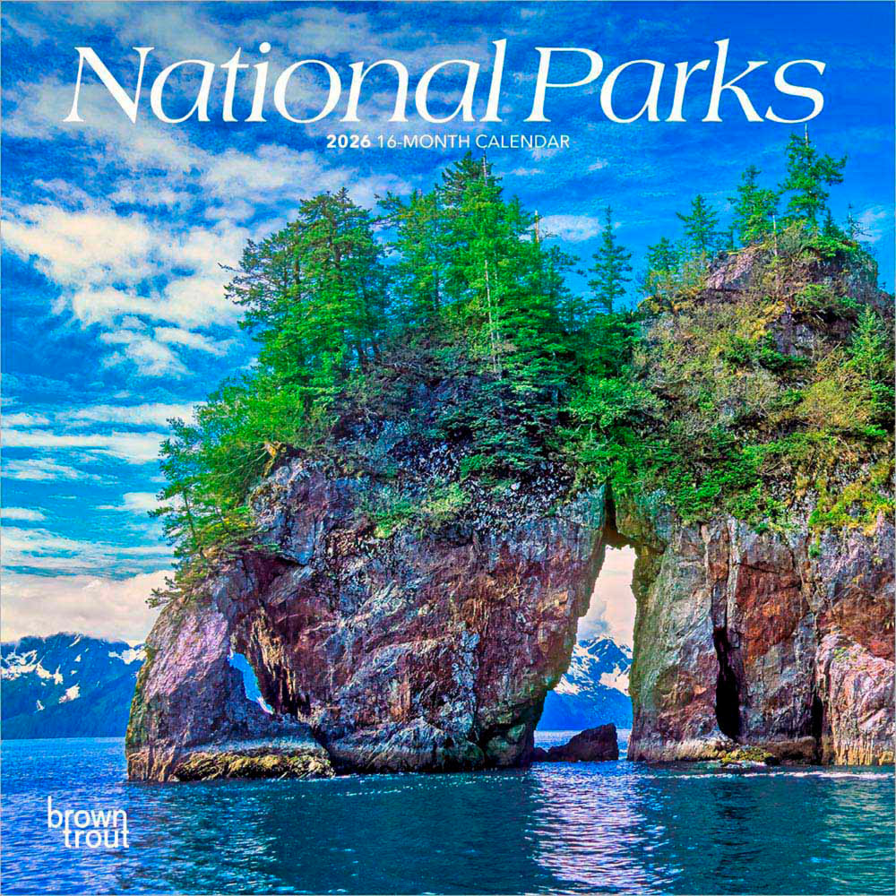 2026 BrownTrout National Parks Monthly Mini Wall Calendar,