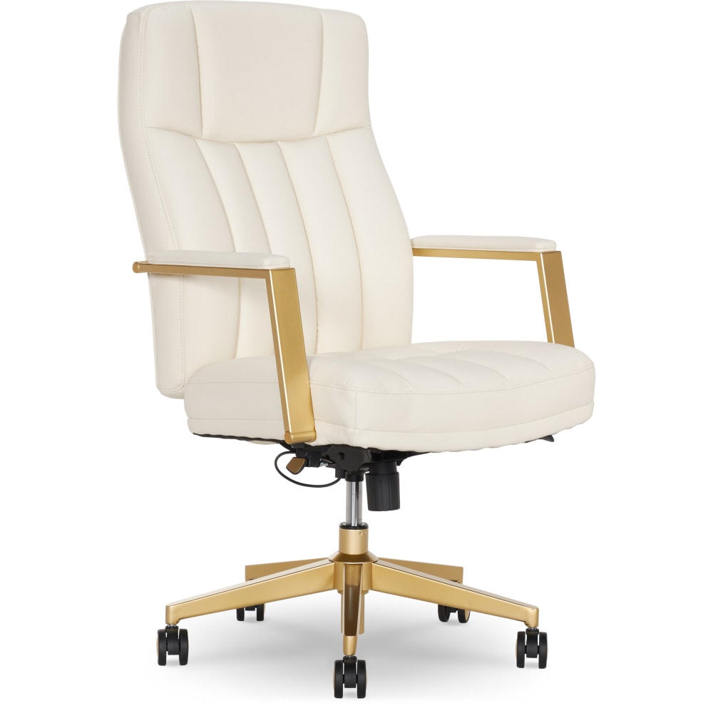 Thomasville Lyndale Ergonomic Faux Leather Mid-Back Office Chair,