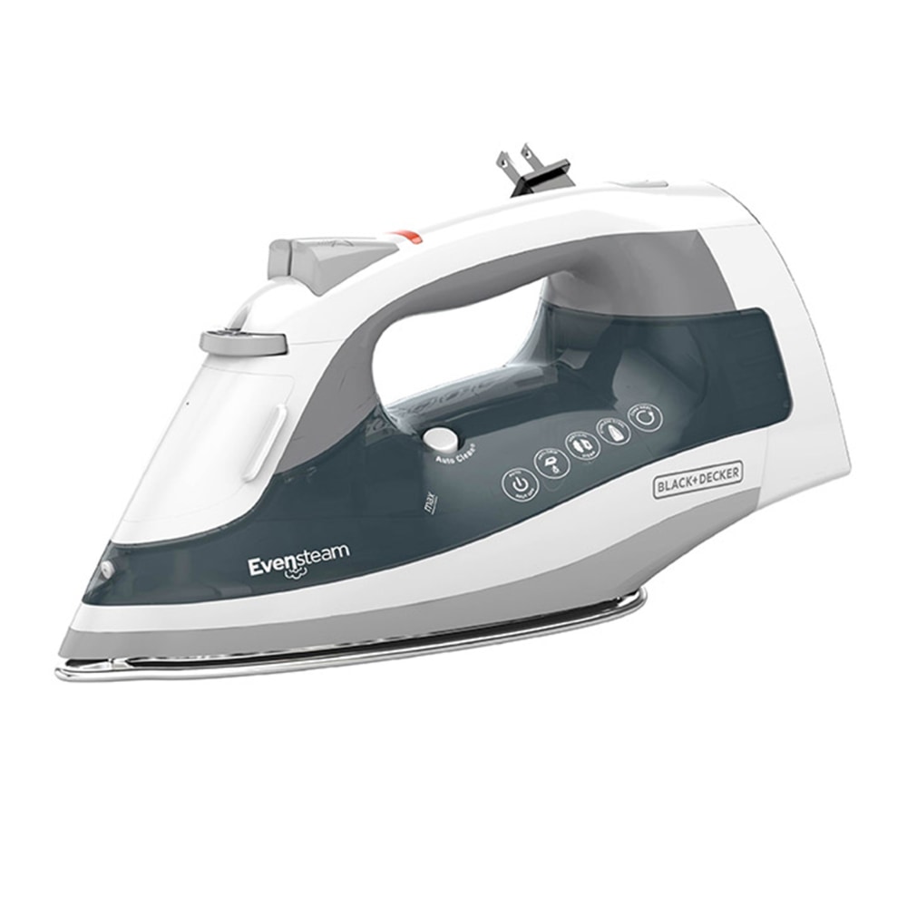 Black+Decker One Step Steam Iron, Gray/White