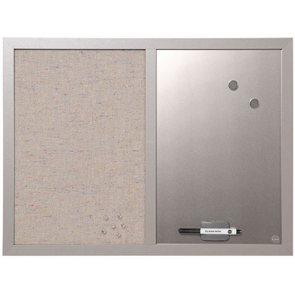 MasterVision® Magentic Fabric/Non-Magnetic Dry-Erase/Bulletin