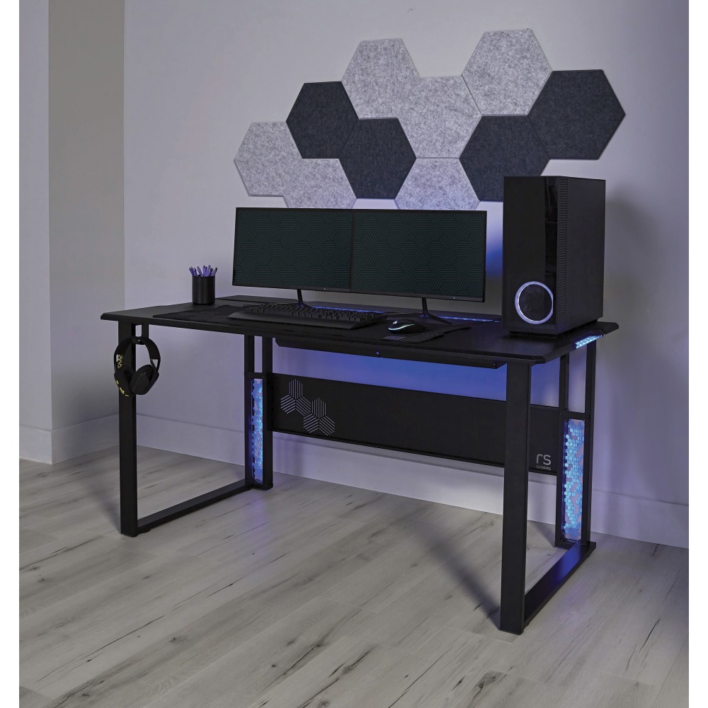 RS Gaming™ Mergence 60"W RGB Gaming Computer Desk