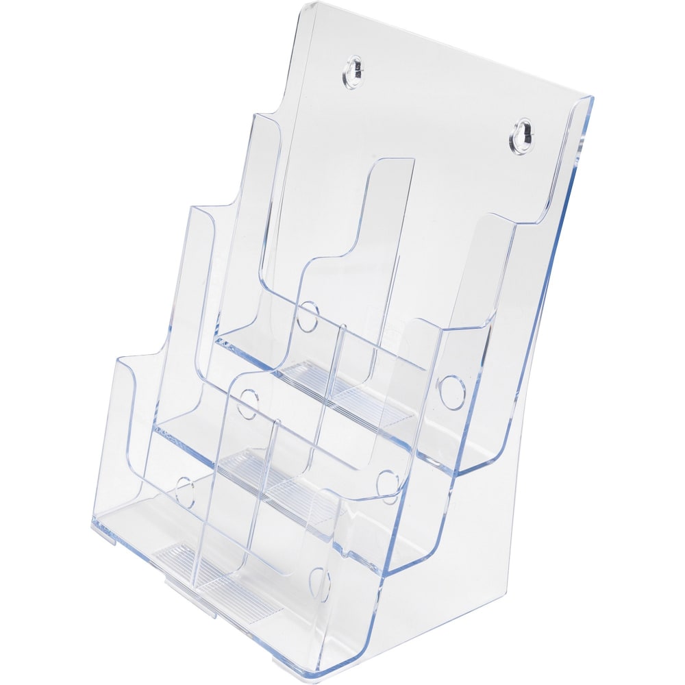 deflecto® Multi-Compartment DocuHolder®, Leaflet Size, 9.63w x