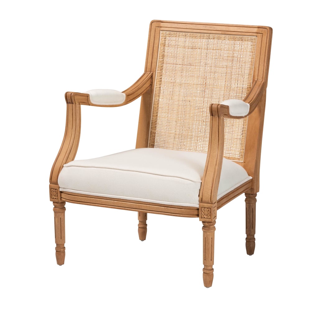 bali & pari Garridan Traditional French Fabric/Wood Accent