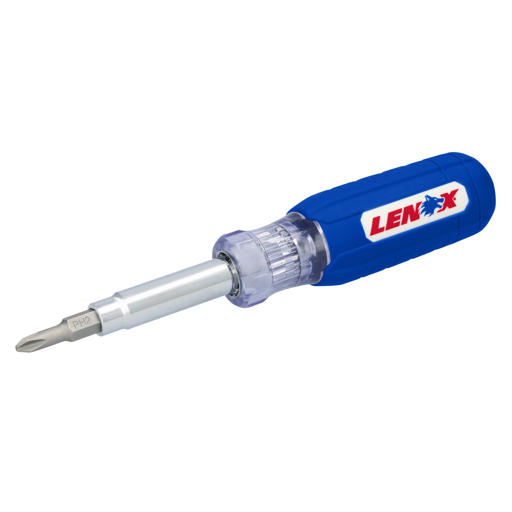 Lenox 6-in-1 Multi-Bit Screwdriver, 9-1/2" x 3-1/8" x