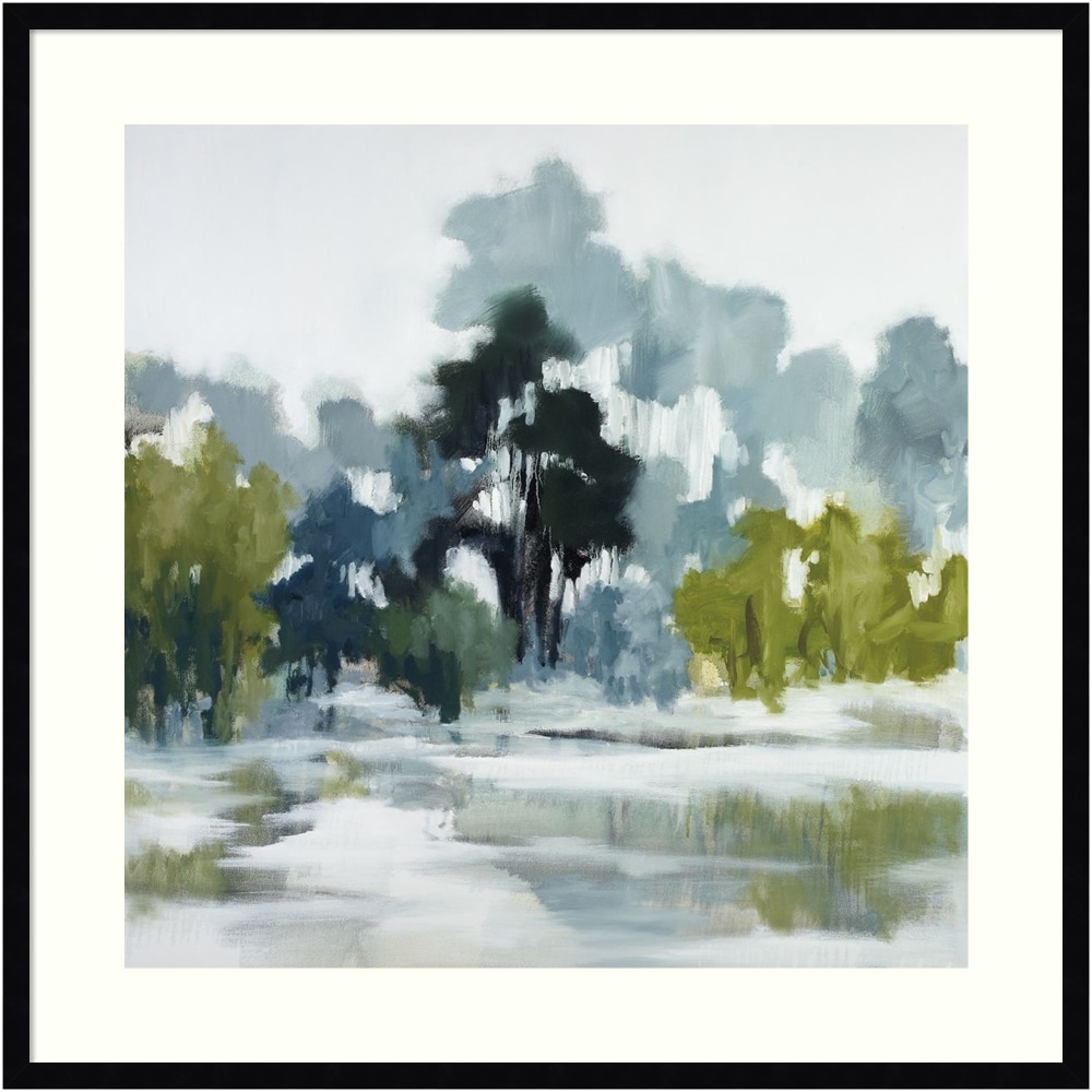 Amanti Art Pond Reflections by Jacqueline Ellens Wood