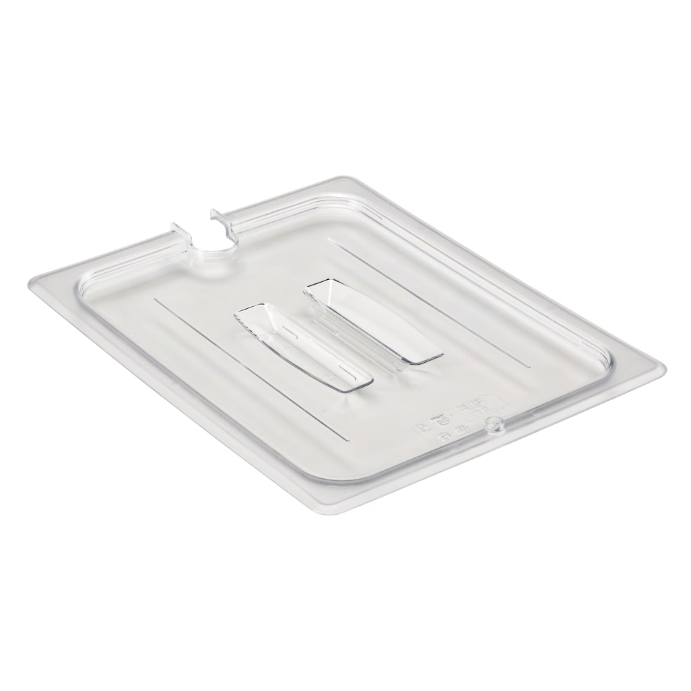 Cambro Camwear 1/2 H-Pan Notched Food Pan Lids