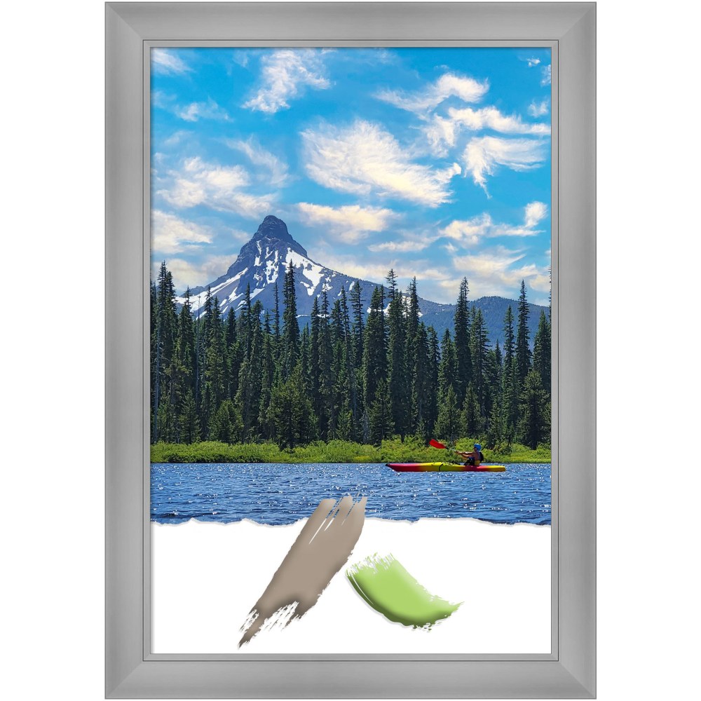 Amanti Art Flair Polished Nickel Picture Frame, 24"