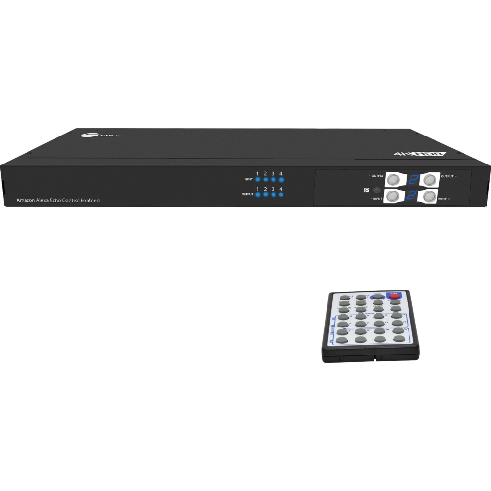 SIIG HDMI 2.0 4x4 Matrix with Amazon Echo