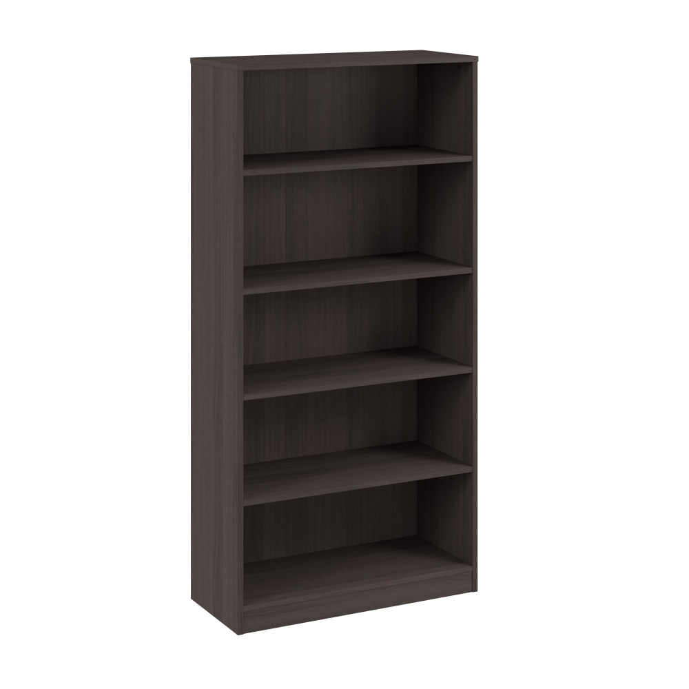 WorkPro® Motiva 72"H Tall 5-Shelf Bookcase, Storm Gray,