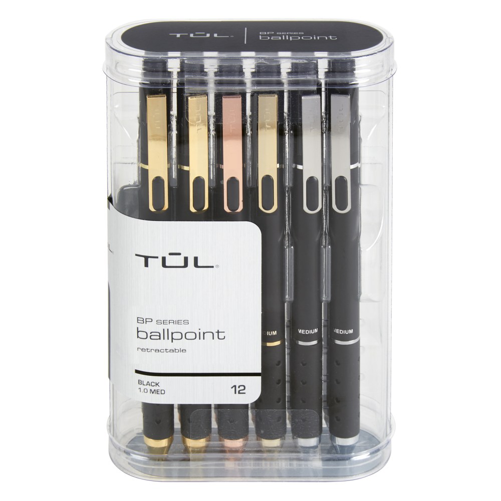 TUL® BP Series Retractable Ballpoint Pens, Medium Point,