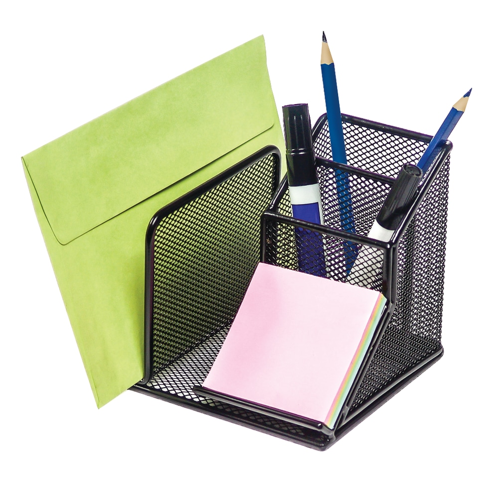 Office Depot® Brand Mesh Desk Organizer, Black